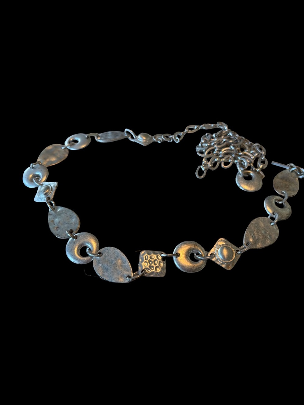 Chico’s Silver Plated Chain Belt - 52”